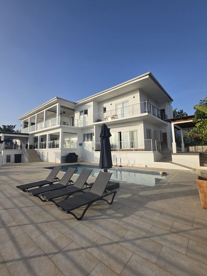 Villa architecture photographed in morning light